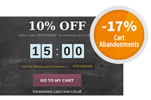 reduced cart abandonment rate